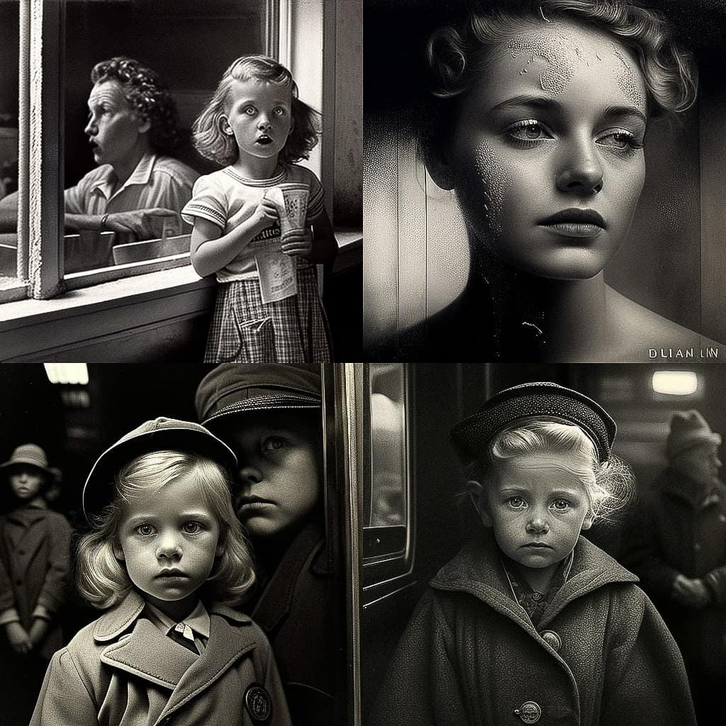 John Gutmann style, Midjourney V4, render 1 of 4