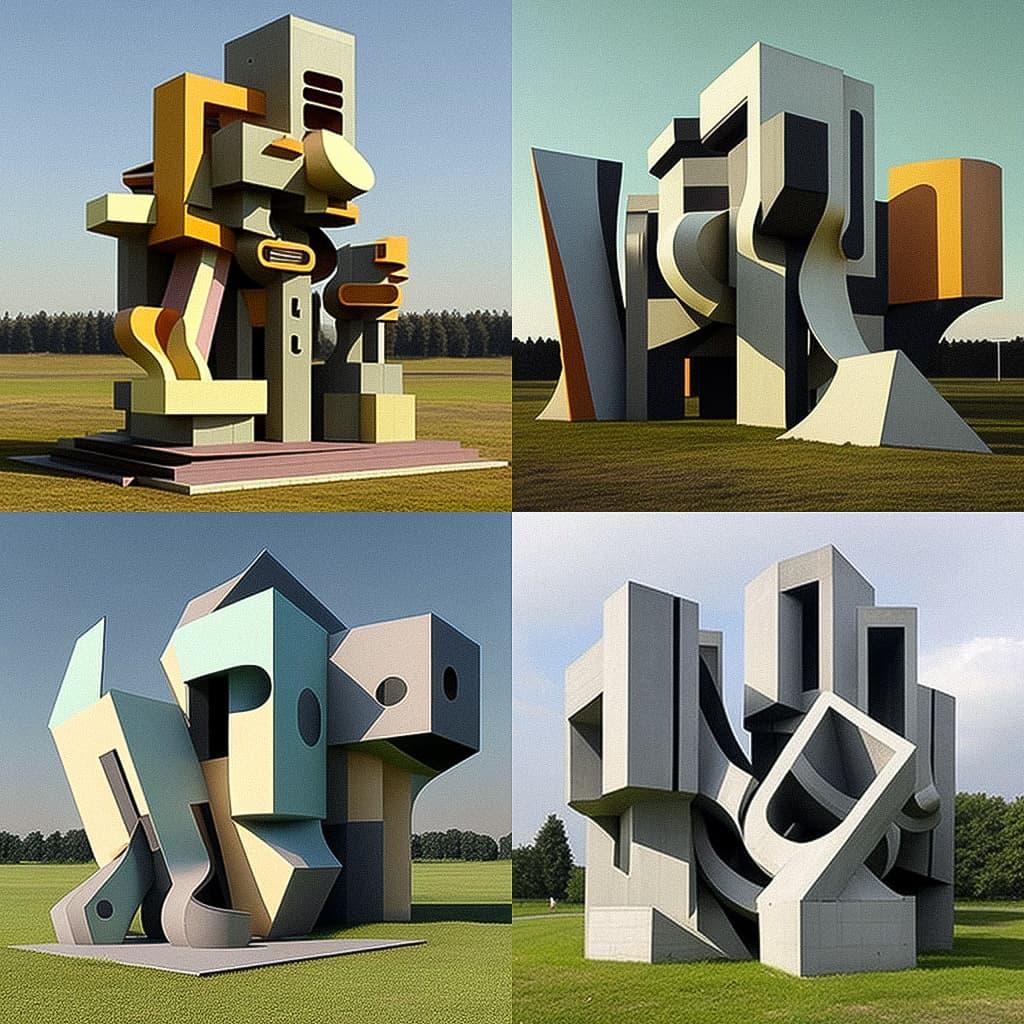 John Hejduk style, Midjourney V4, render 1 of 4