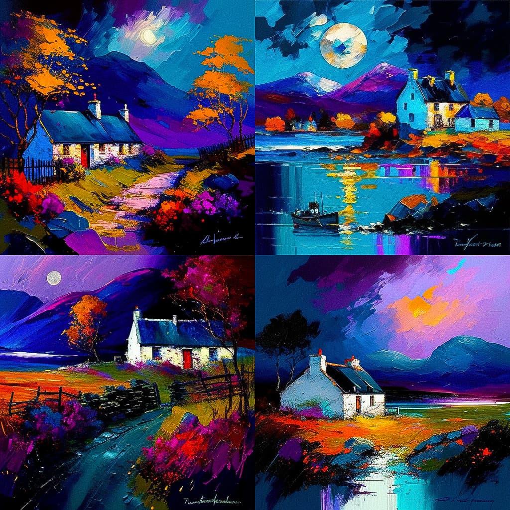 John Lowrie Morrison style, Midjourney V4, render 1 of 4