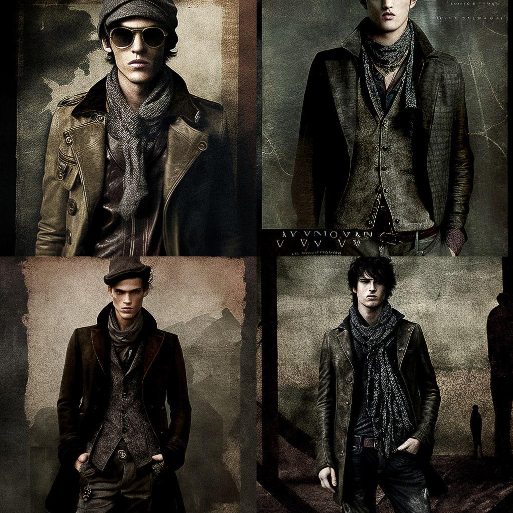 John Varvatos style, Midjourney V4, render 1 of 4