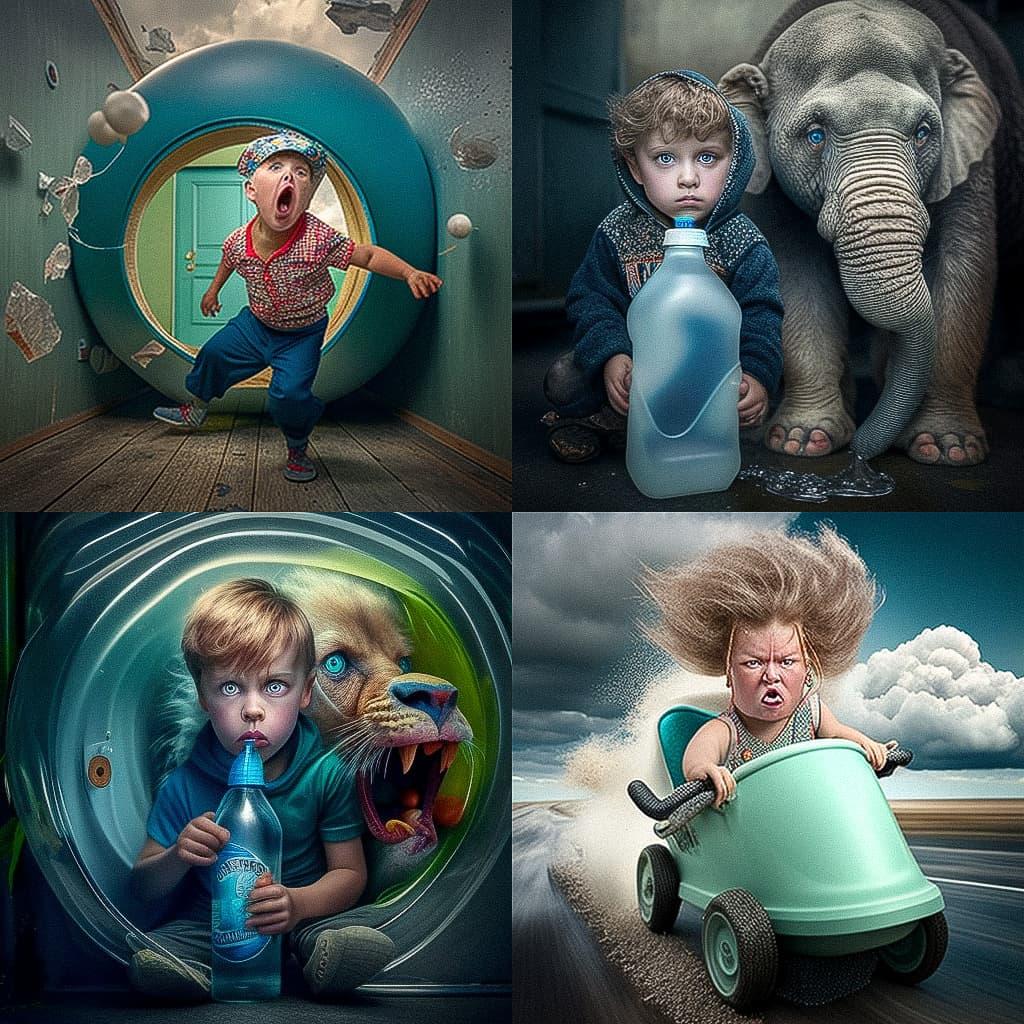 John Wilhelm style, Midjourney V4, render 1 of 4