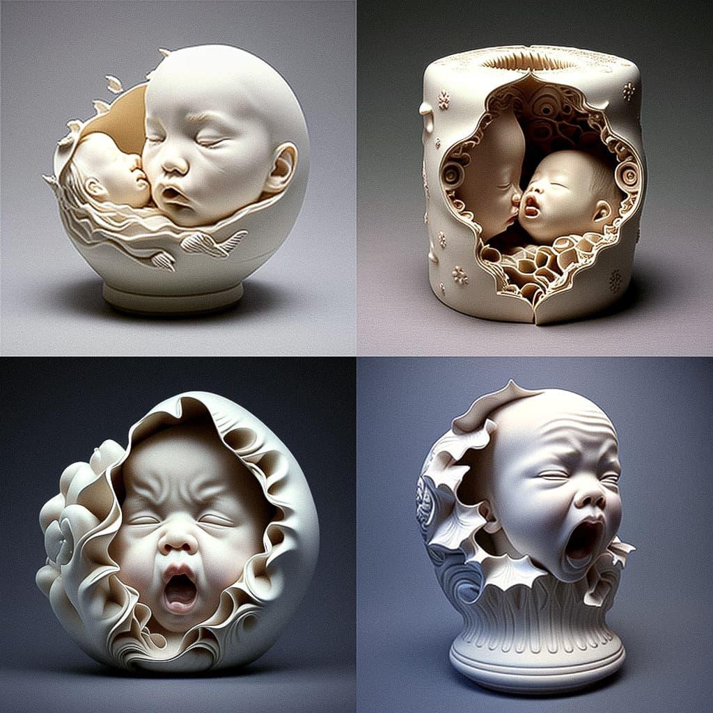 Johnson Tsang style, Midjourney V4, render 1 of 4