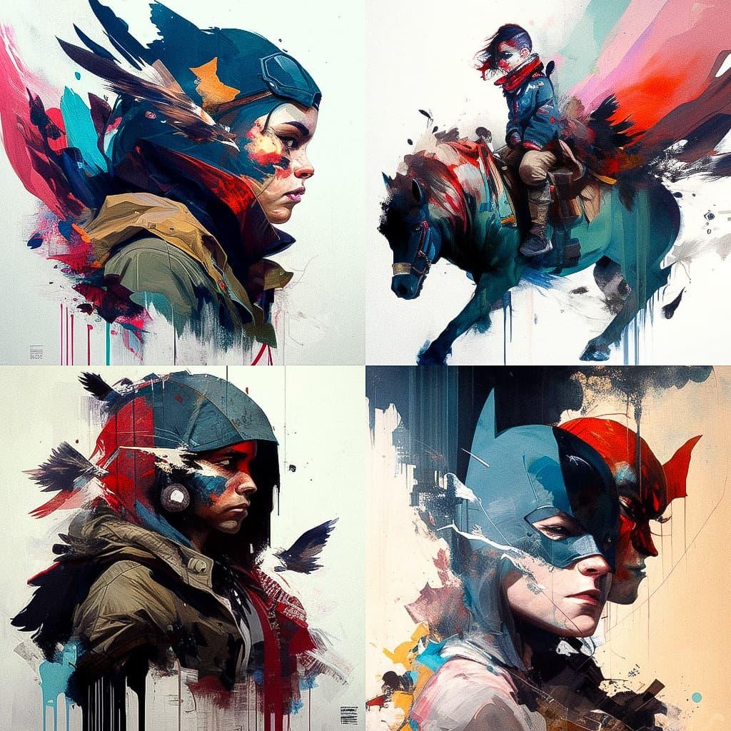 Joram Roukes style, Midjourney V4, render 1 of 4