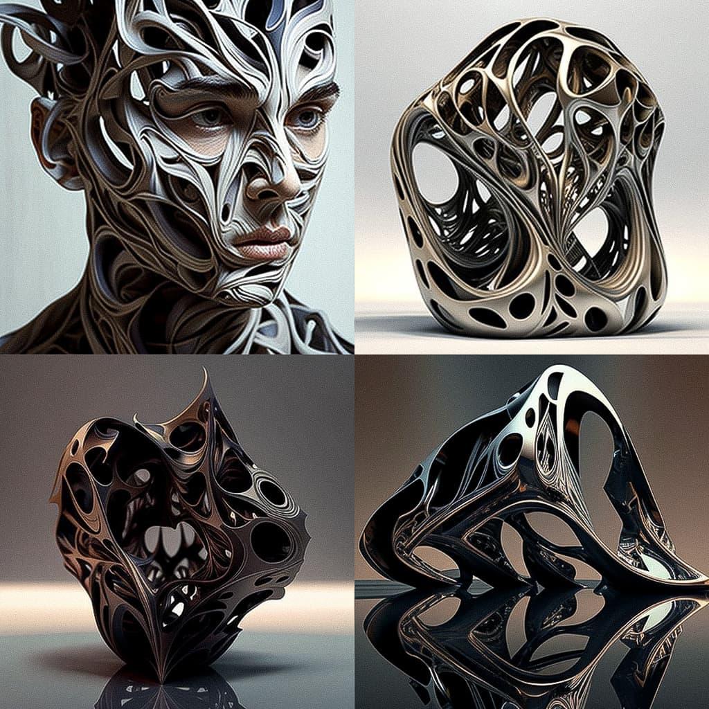 Joris Laarman style, Midjourney V4, render 1 of 4