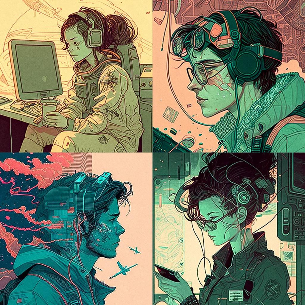 Josan Gonzalez style, Midjourney V4, render 1 of 4