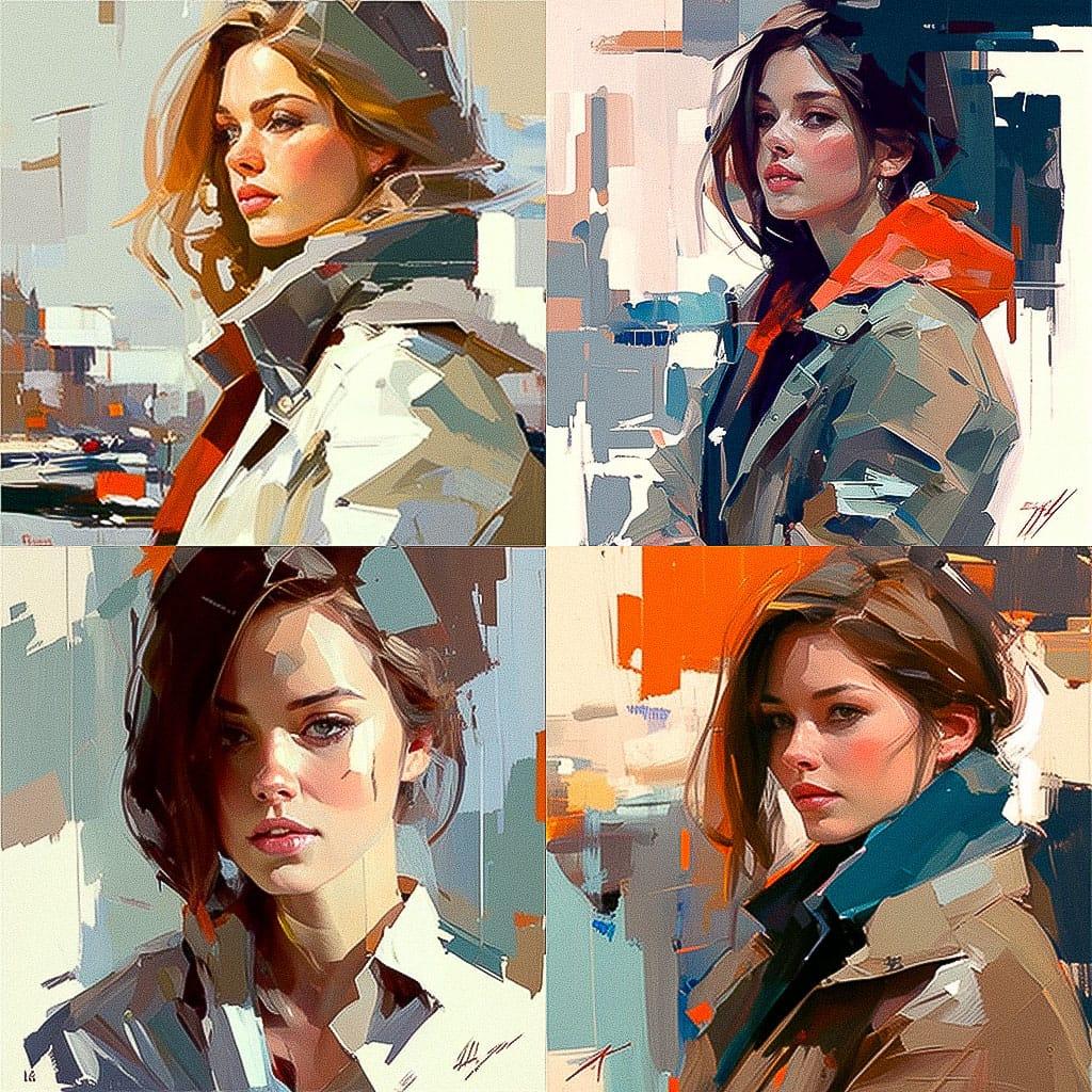 Josef Kote style, Midjourney V4, render 1 of 4