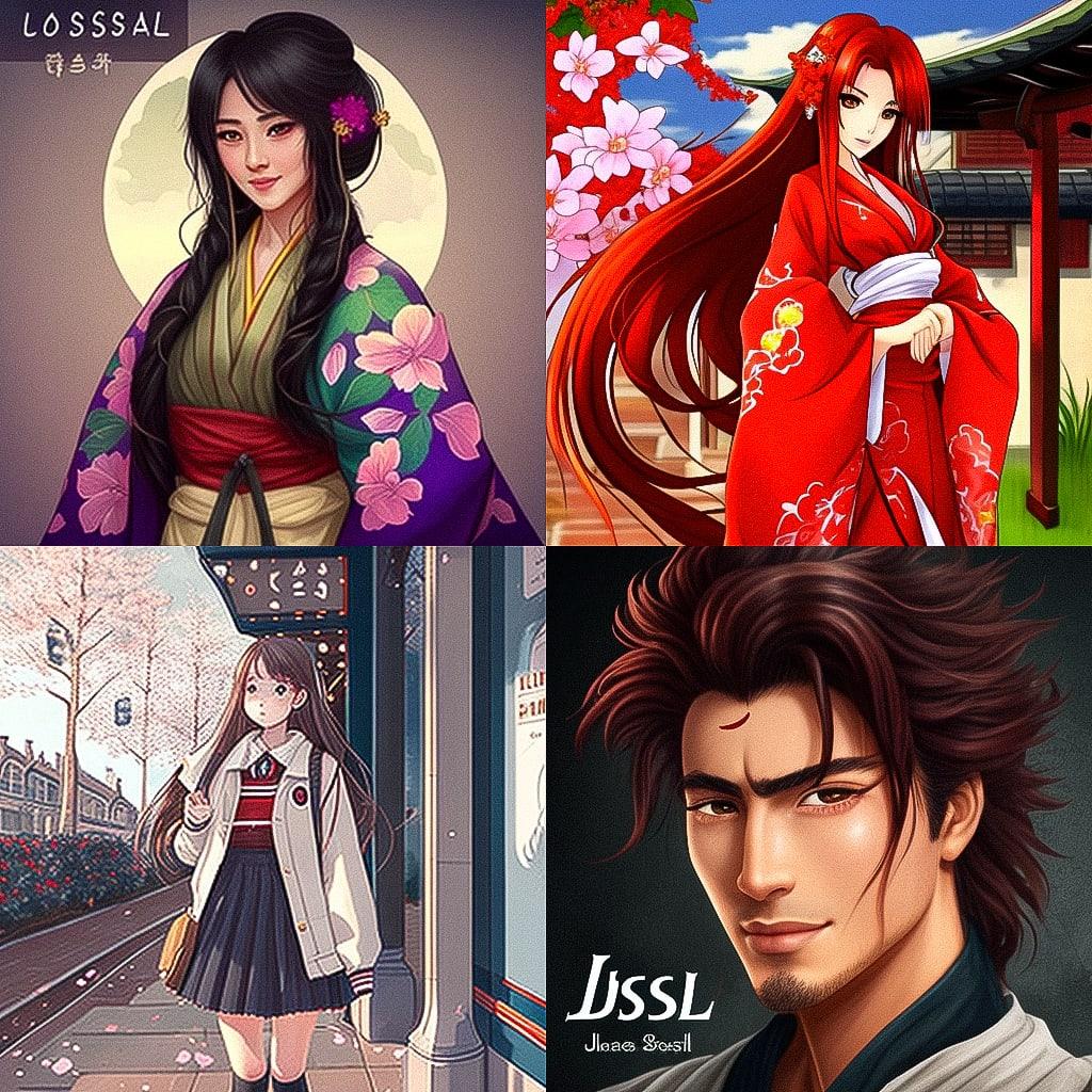 Josei anime style style, Midjourney V4, render 1 of 4