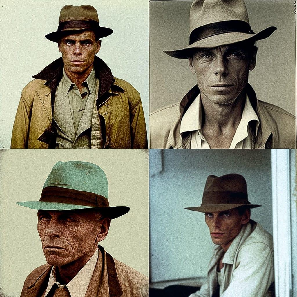 Joseph Beuys style, Midjourney V4, render 1 of 4