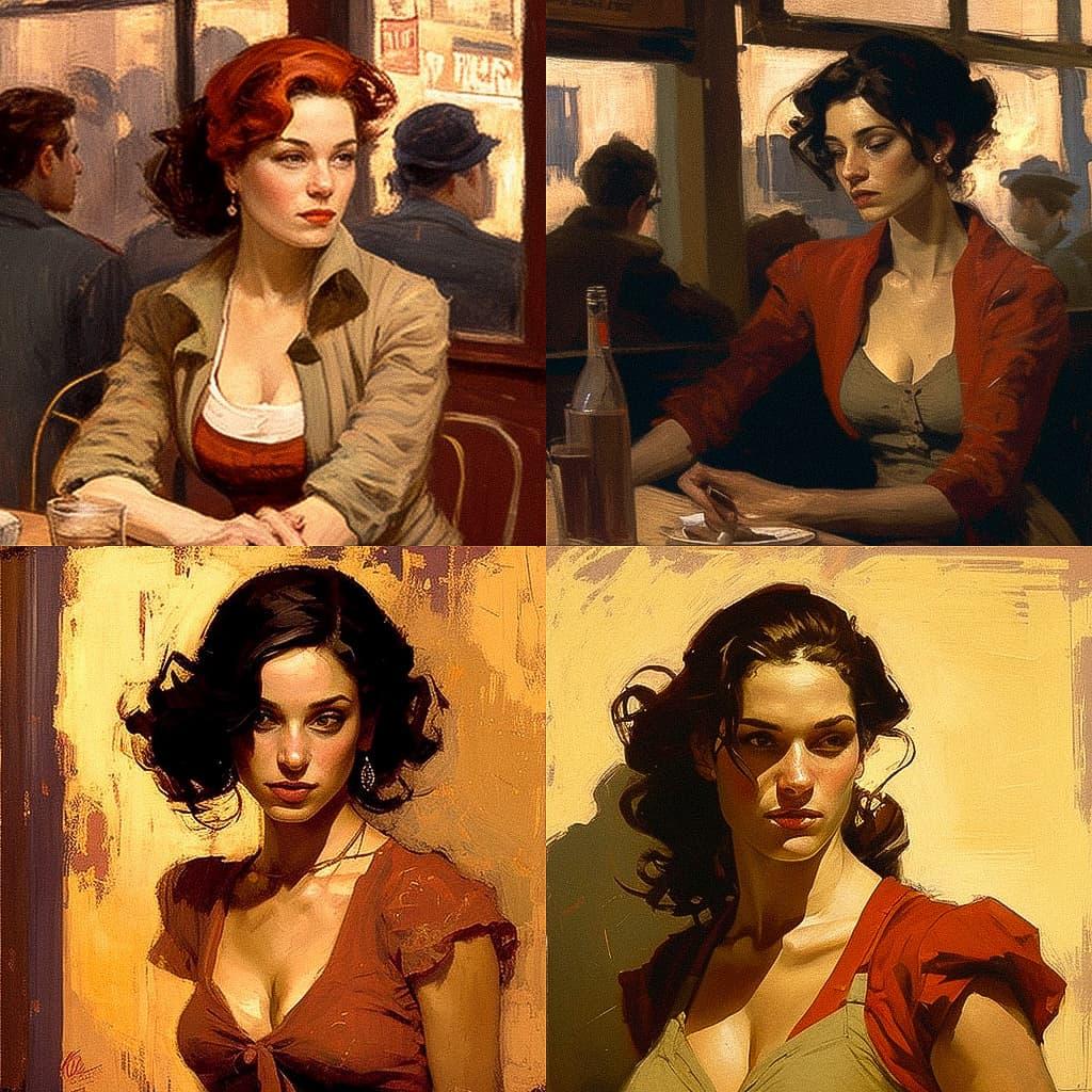 Joseph Lorusso style, Midjourney V4, render 1 of 4