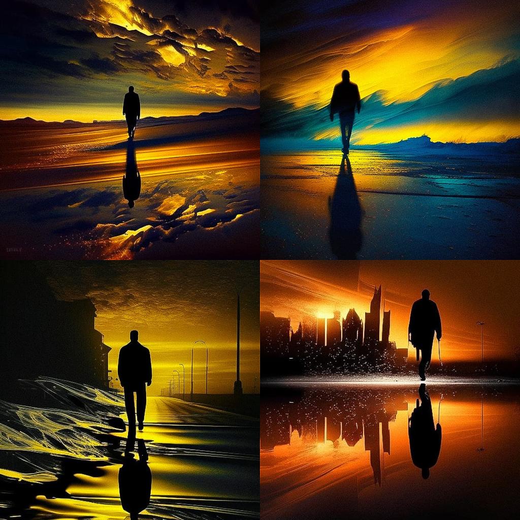 Josh Adamski style, Midjourney V4, render 1 of 4