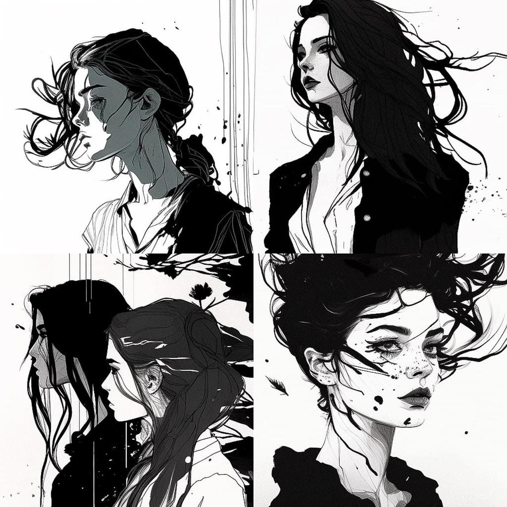 Kaethe Butcher style, Midjourney V4, render 1 of 4