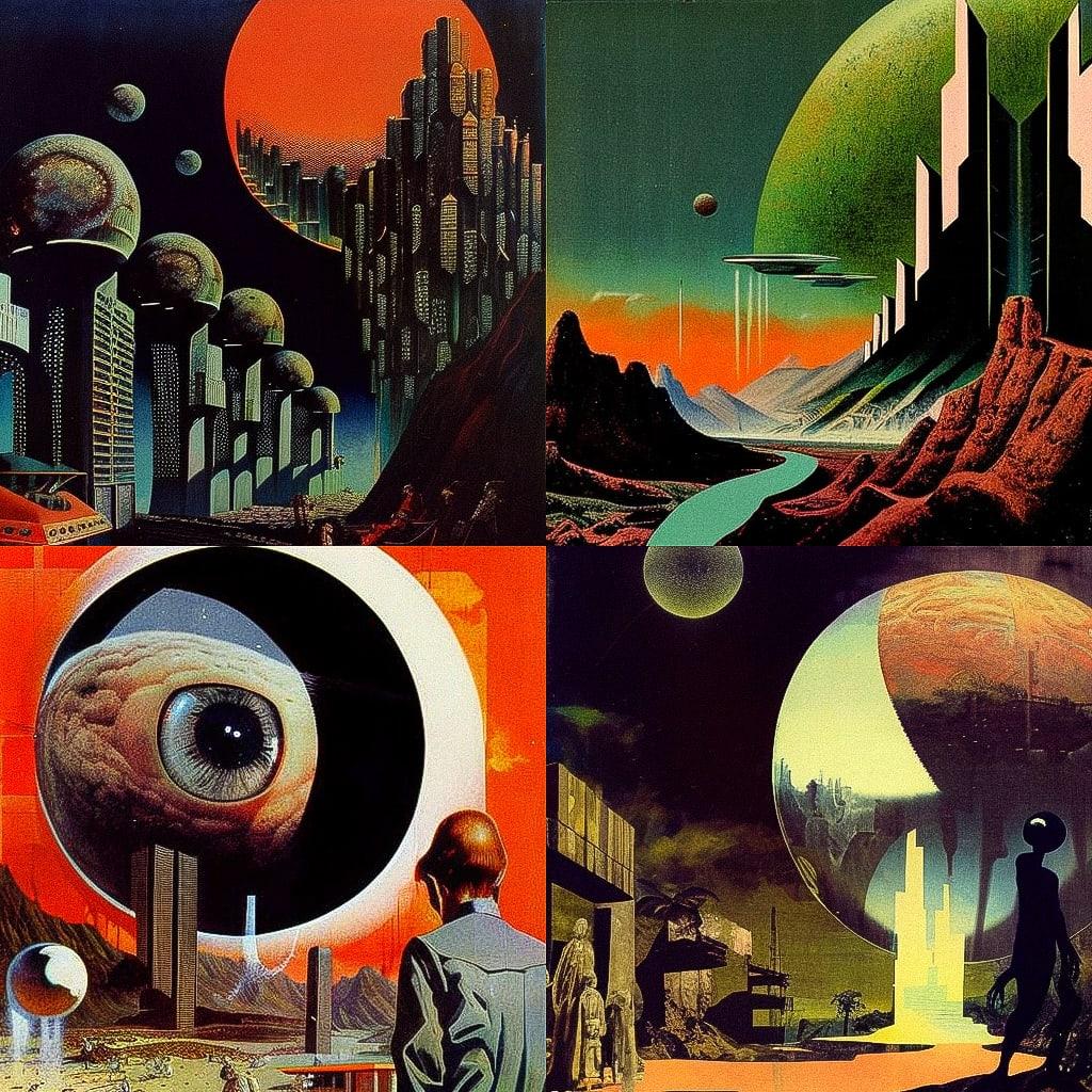 Karel Thole style, Midjourney V4, render 1 of 4