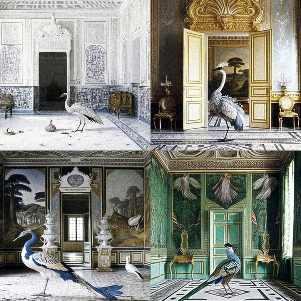 Karen Knorr style, Midjourney V4, render 1 of 4