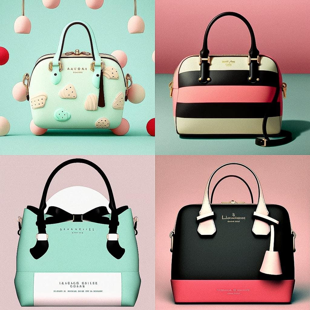 Kate Spade style, Midjourney V4, render 1 of 4