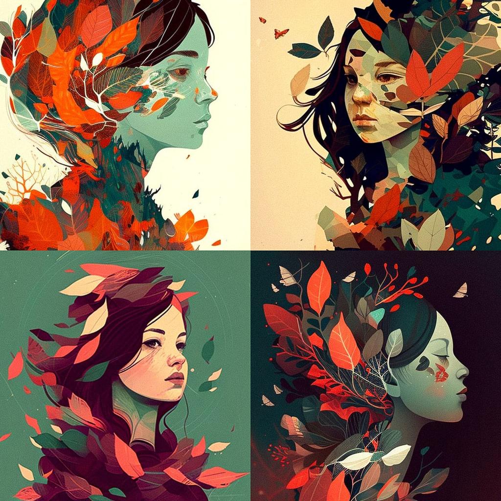 Kathrin Honesta style, Midjourney V4, render 1 of 4