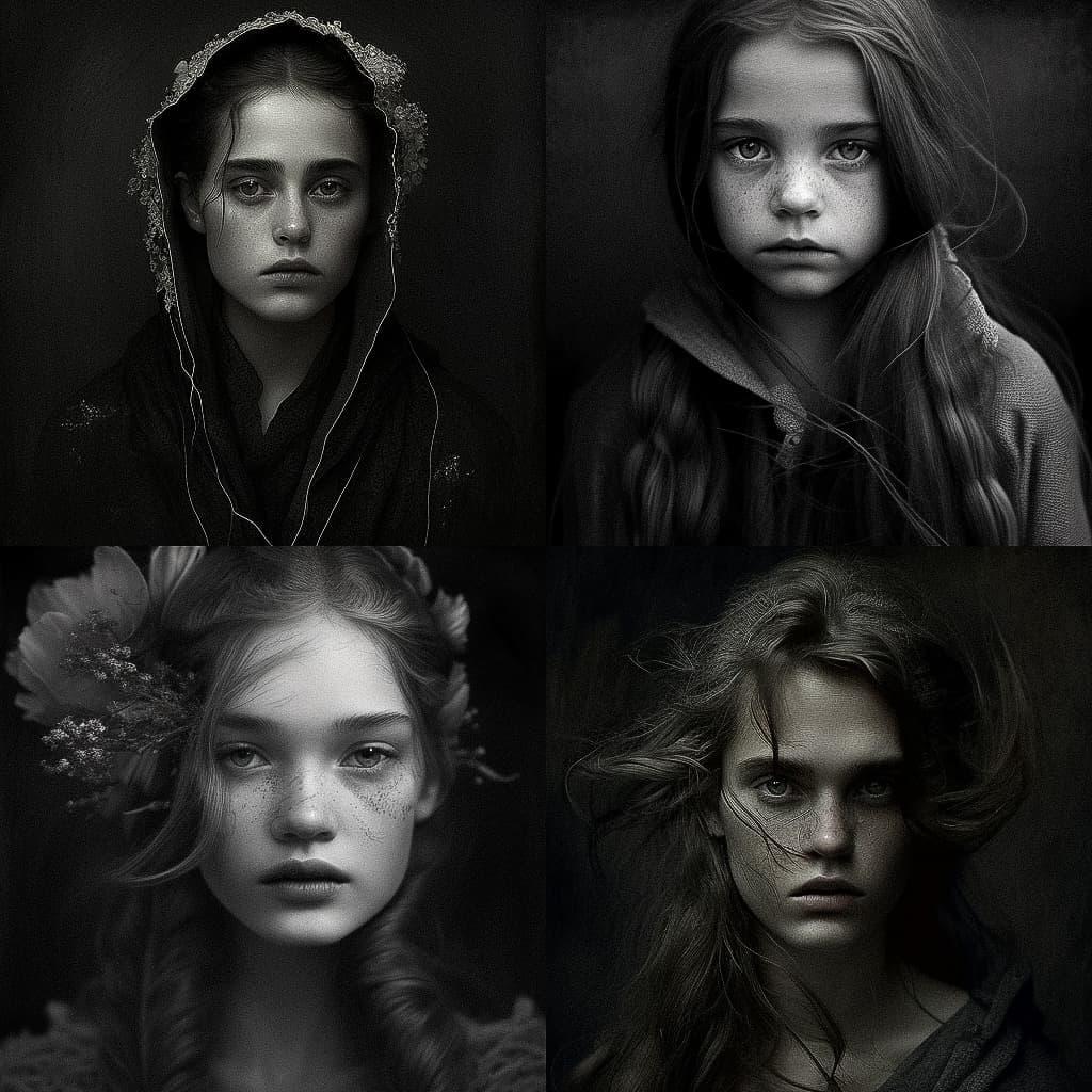 Kati Horna style, Midjourney V4, render 1 of 4