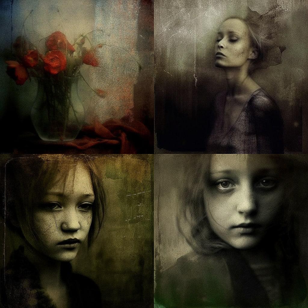 Katia Chausheva style, Midjourney V4, render 1 of 4