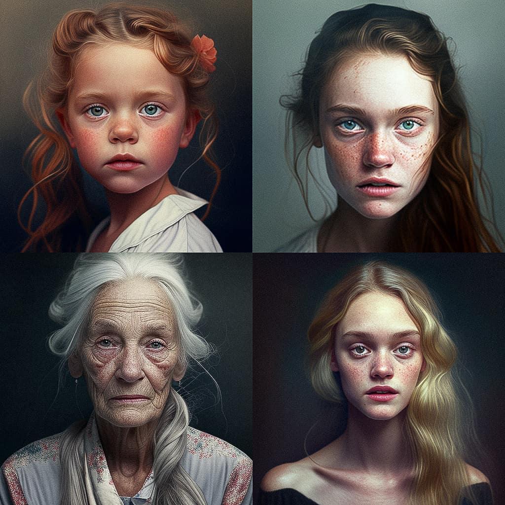 Katy Grannan style, Midjourney V4, render 1 of 4