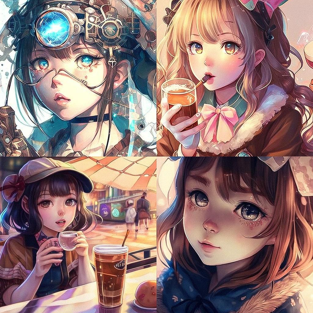 Kawacy style, Midjourney V4, render 1 of 4