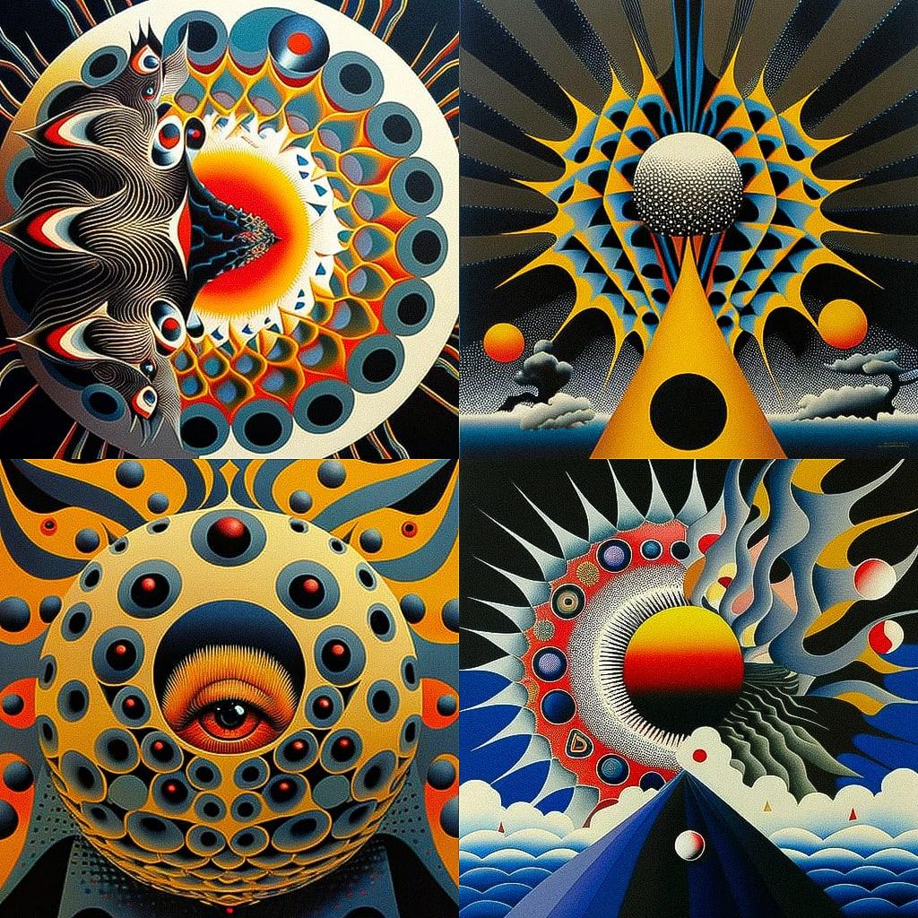 Kazumasa Nagai style, Midjourney V4, render 1 of 4