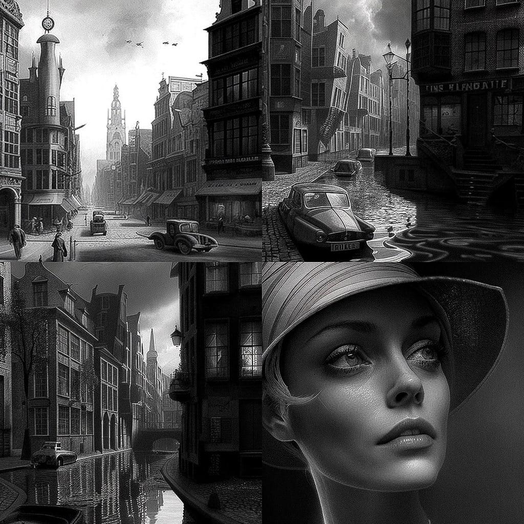 Kees Scherer style, Midjourney V4, render 1 of 4