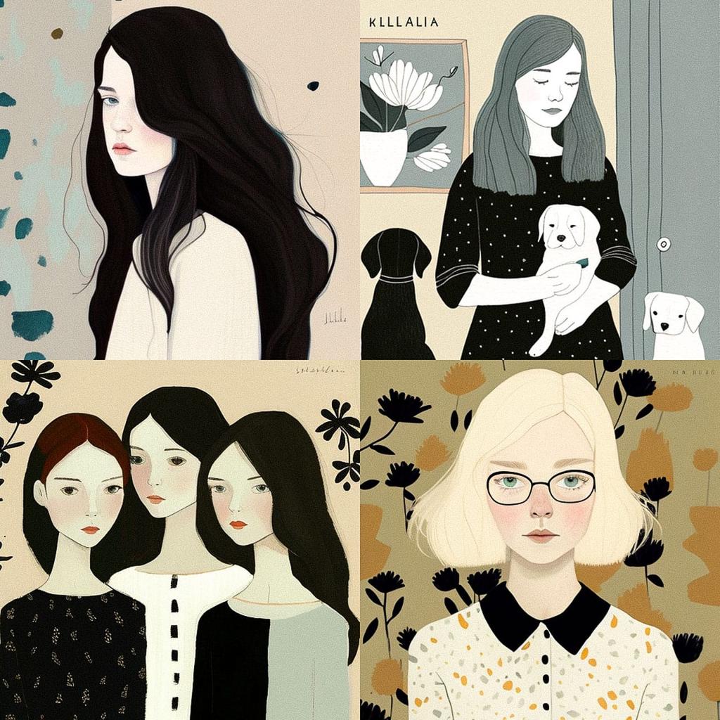 Kelly Beeman style, Midjourney V4, render 1 of 4