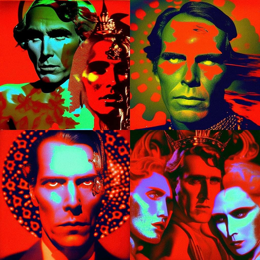 Kenneth Anger style, Midjourney V4, render 1 of 4