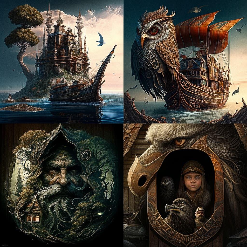 Kerem Beyit style, Midjourney V4, render 1 of 4