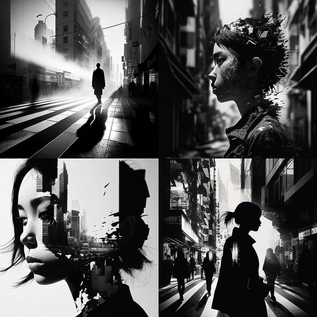 Kikuji Kawada style, Midjourney V4, render 1 of 4