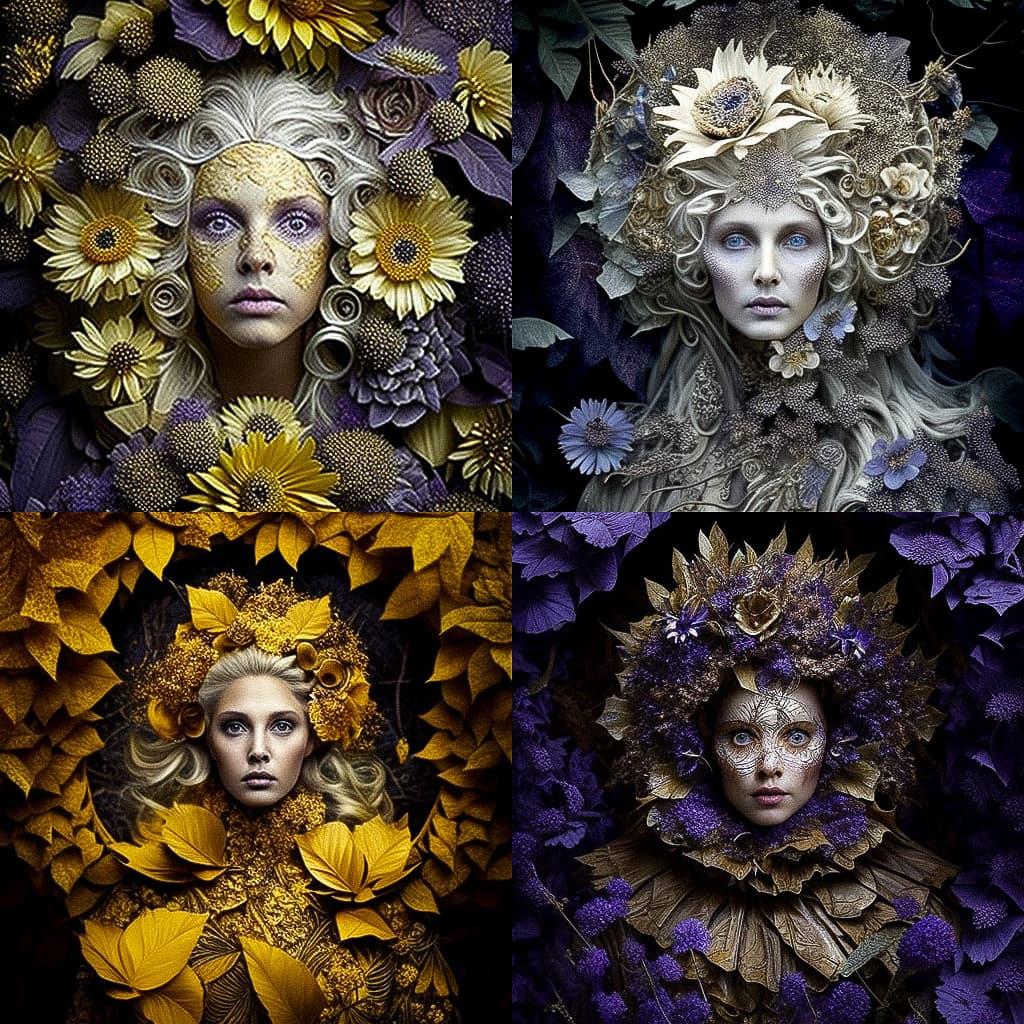 Kirsty Mitchell style, Midjourney V4, render 1 of 4