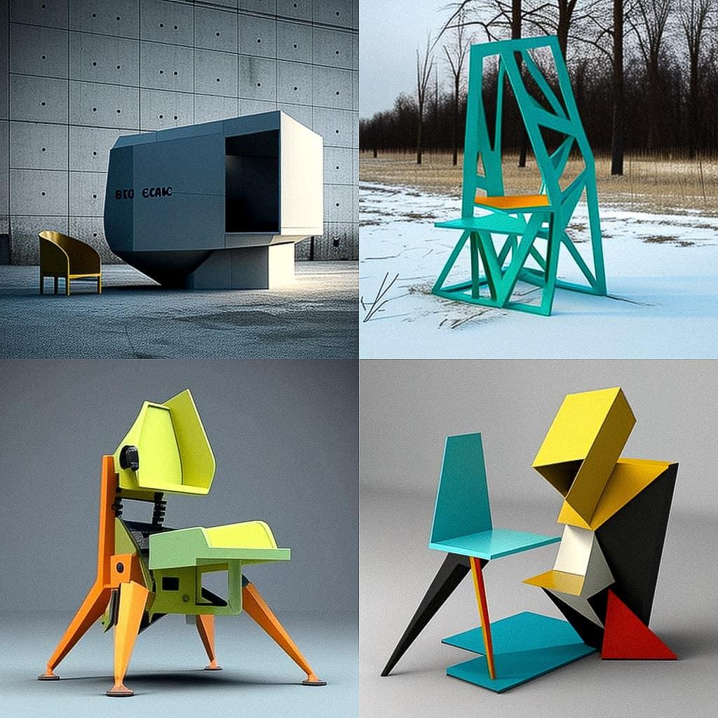 Konstantin Grcic style, Midjourney V4, render 1 of 4