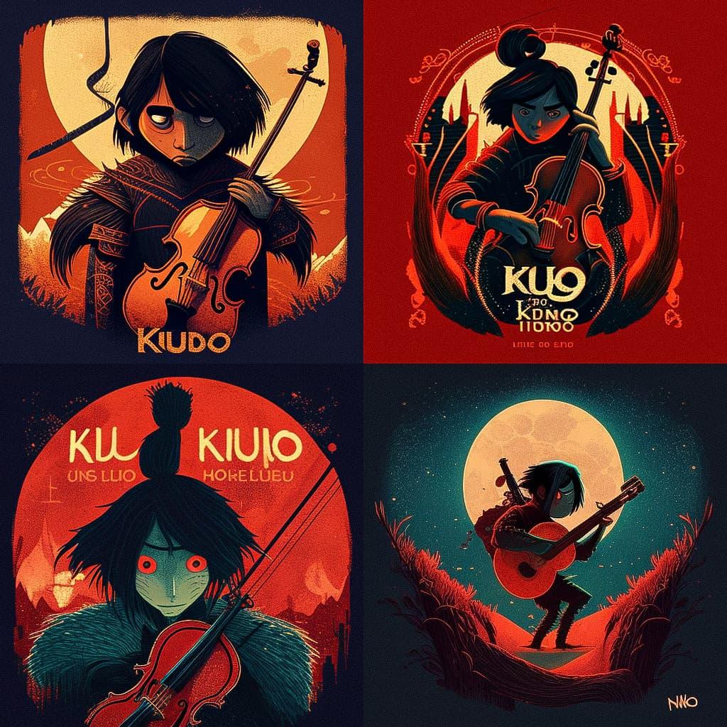 Kubo And The Two Strings style, Midjourney V4, render 1 of 4