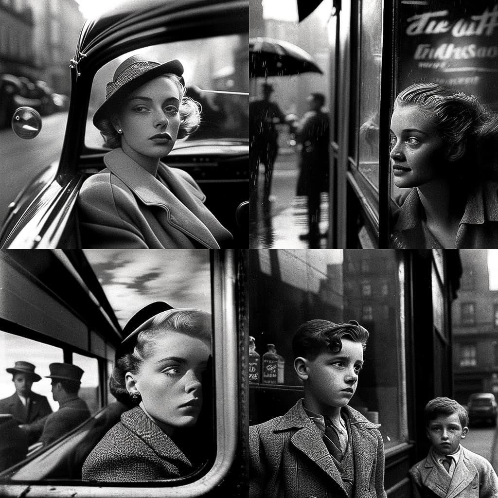 Kurt Hutton style, Midjourney V4, render 1 of 4