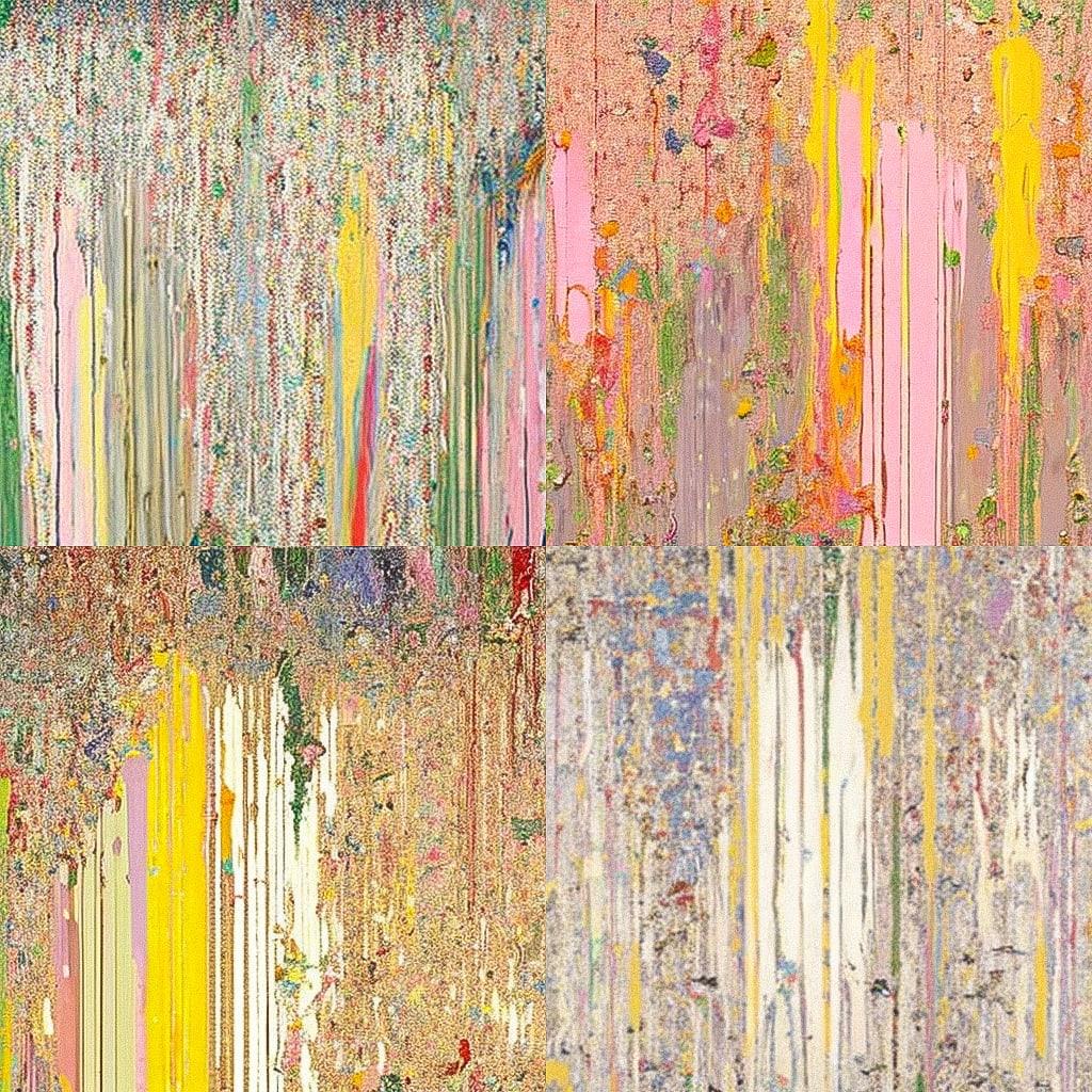 Larry Poons style, Midjourney V4, render 1 of 4