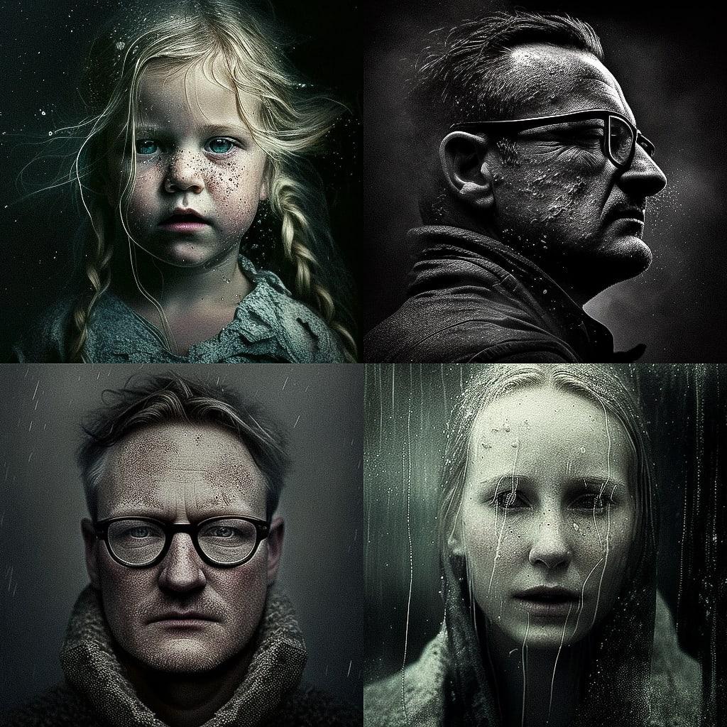 Lars von Trier style, Midjourney V4, render 1 of 4