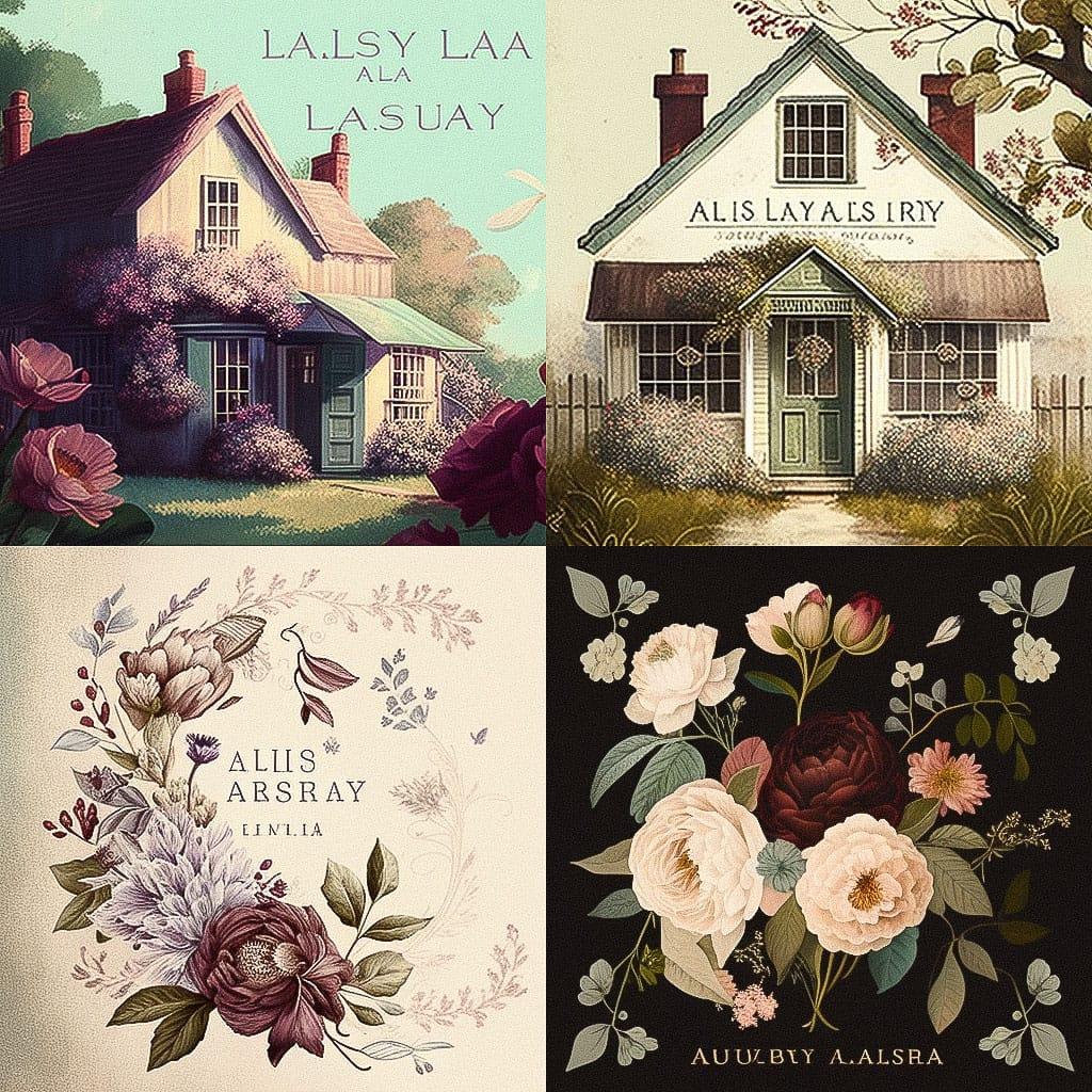 Laura Ashley style, Midjourney V4, render 1 of 4