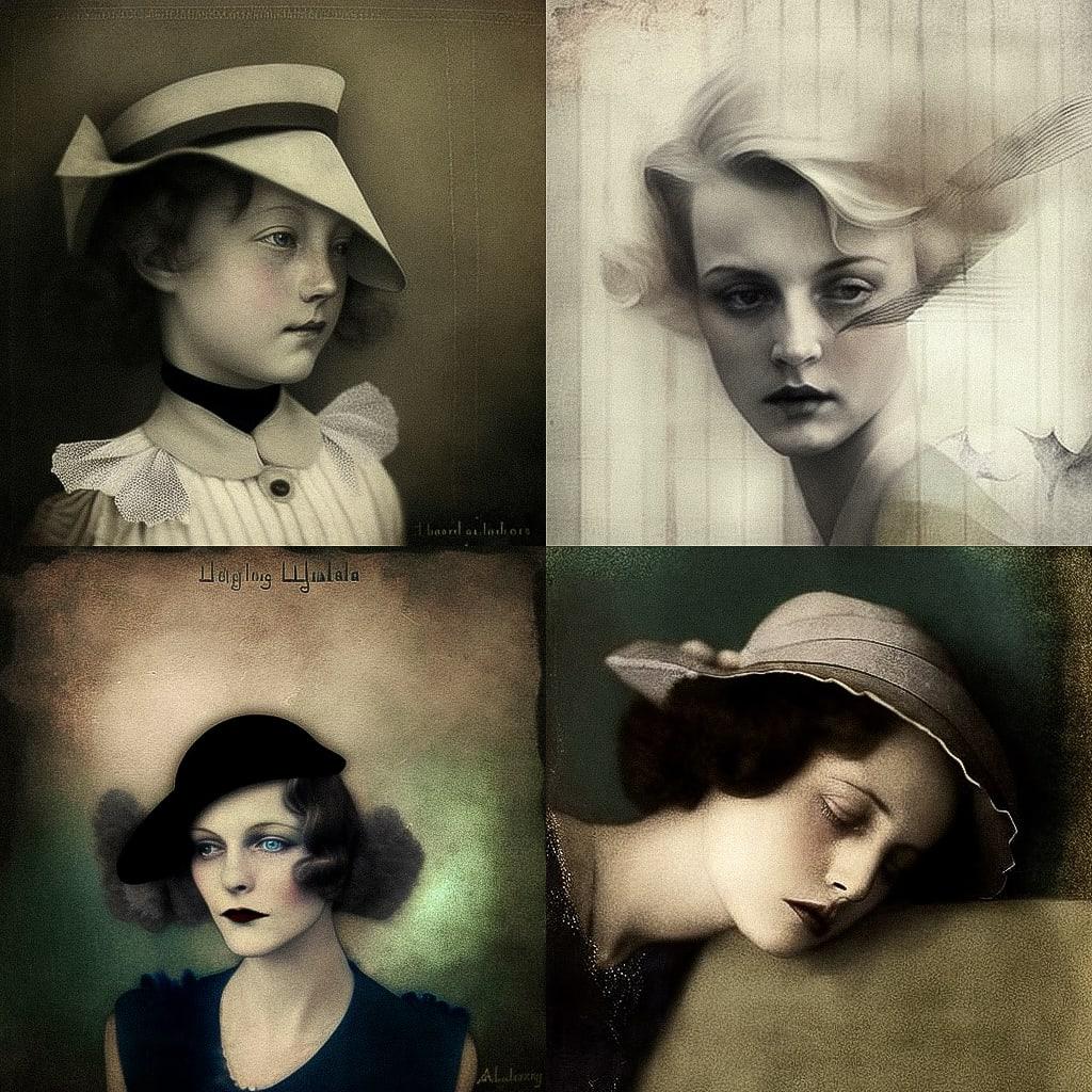 Laure Albin Guillot style, Midjourney V4, render 1 of 4
