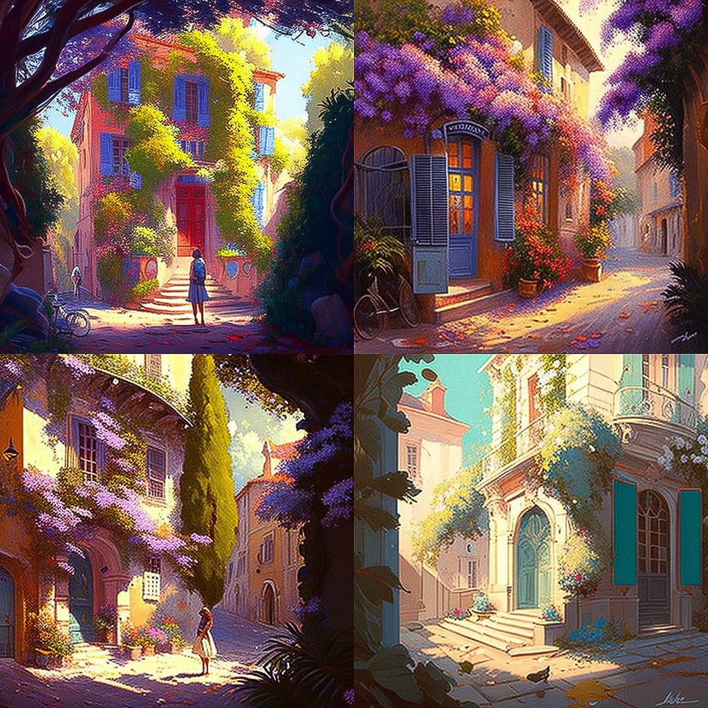 Laurent Parcelier style, Midjourney V4, render 1 of 4