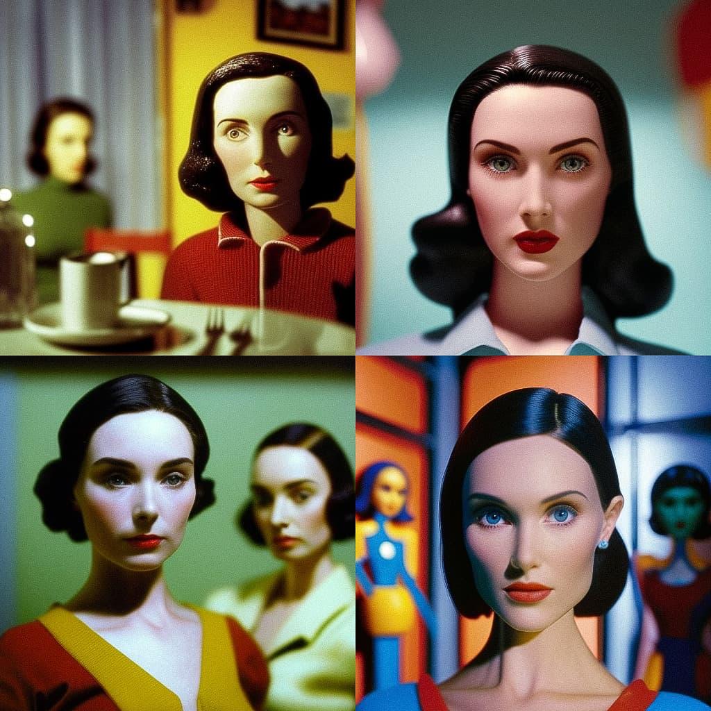 Laurie Simmons style, Midjourney V4, render 1 of 4
