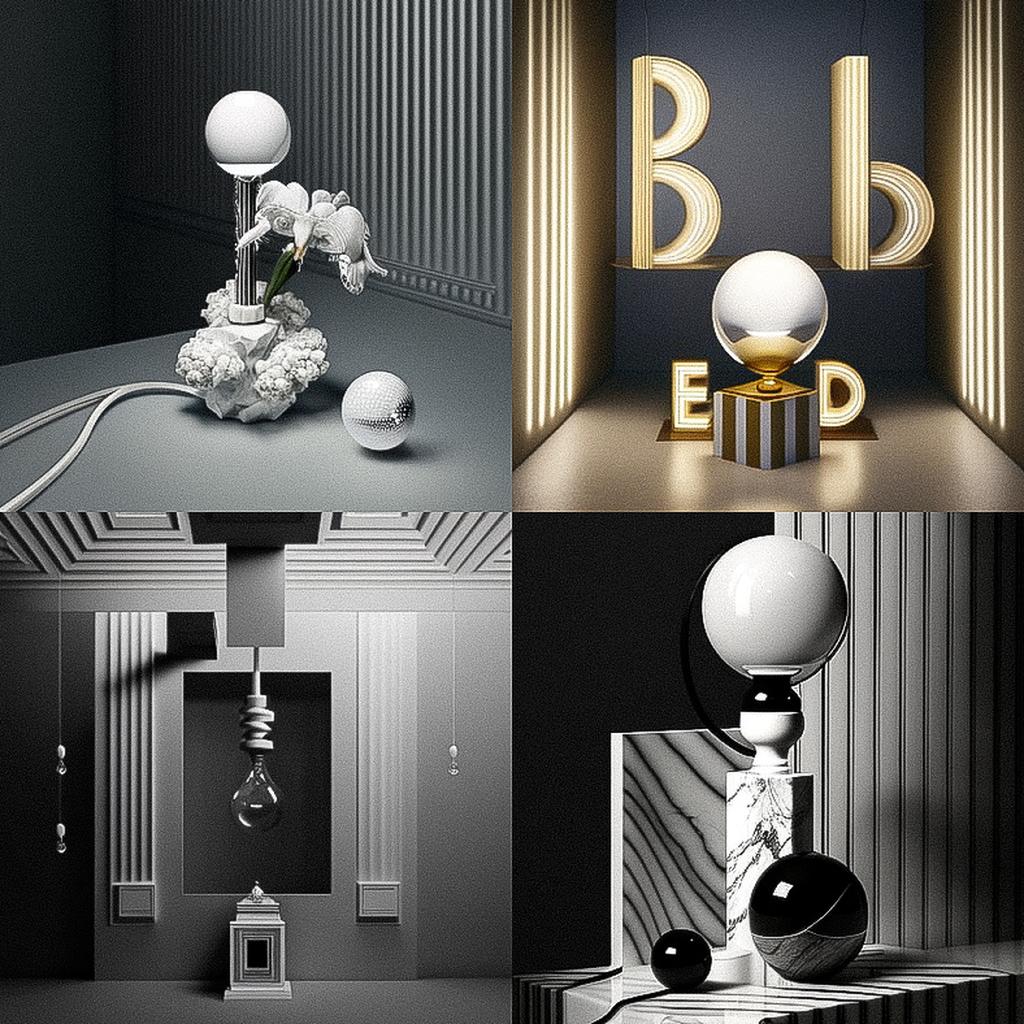 Lee Broom style, Midjourney V4, render 1 of 4