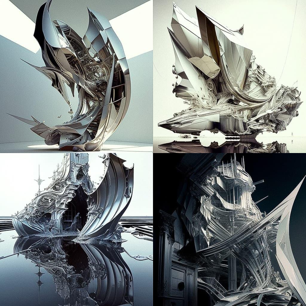 Lee Bul style, Midjourney V4, render 1 of 4