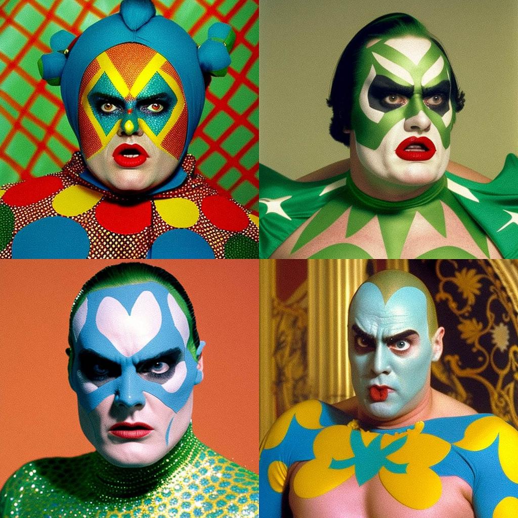 Leigh Bowery style, Midjourney V4, render 1 of 4