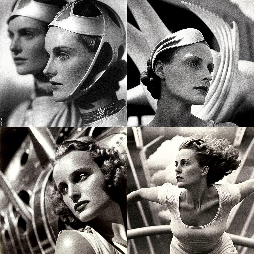 Leni Riefenstahl style, Midjourney V4, render 1 of 4