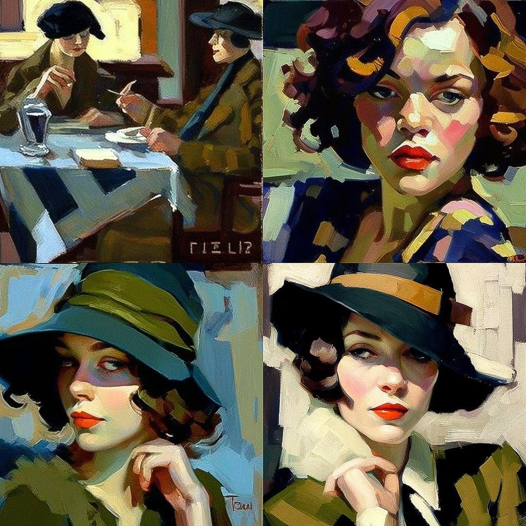 Leo Putz style, Midjourney V4, render 1 of 4