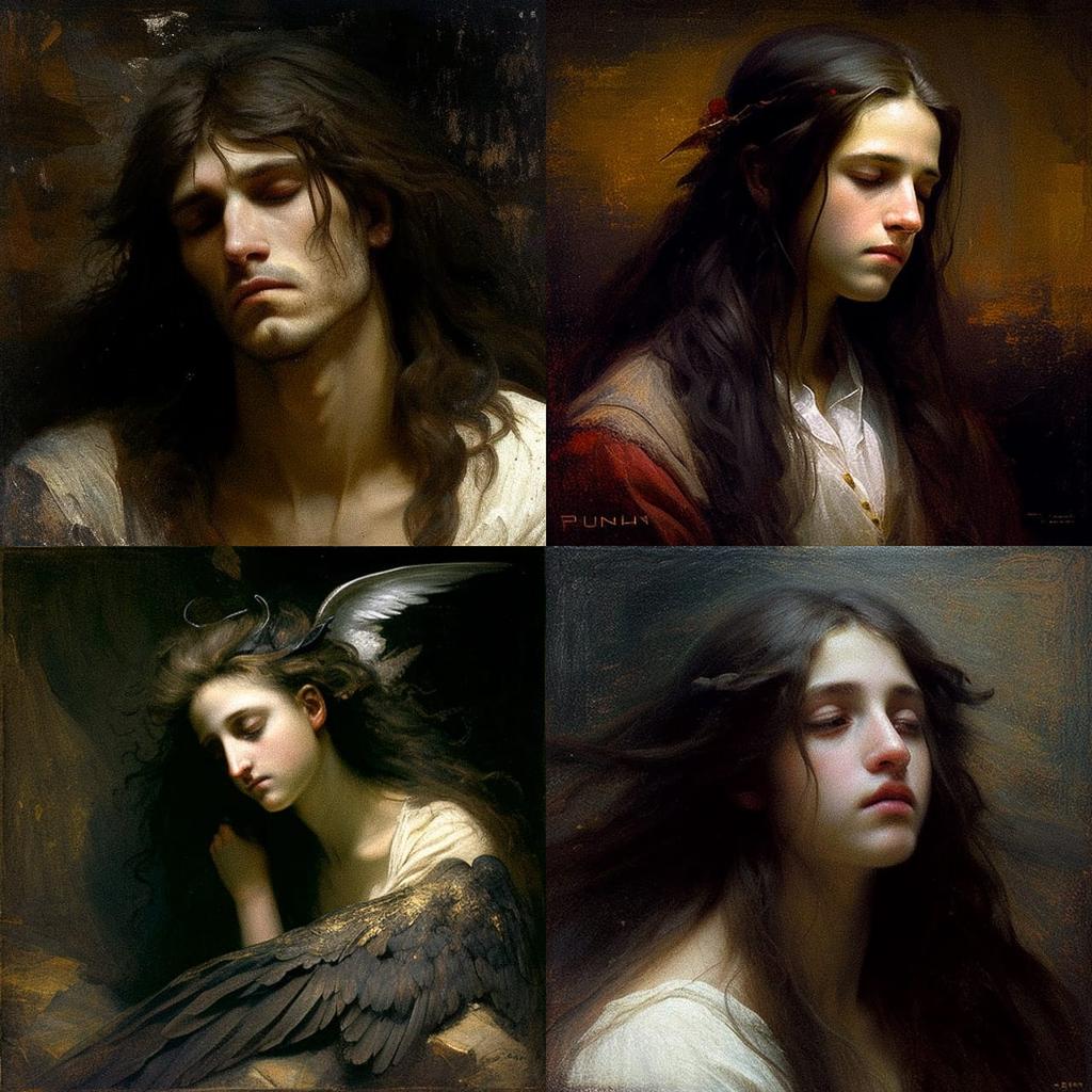 Leon Bonnat style, Midjourney V4, render 1 of 4