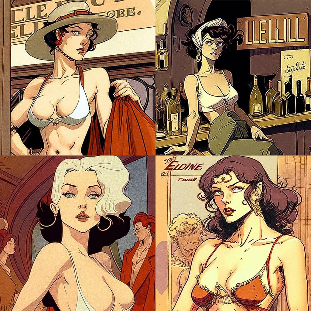 Leone Frollo style, Midjourney V4, render 1 of 4