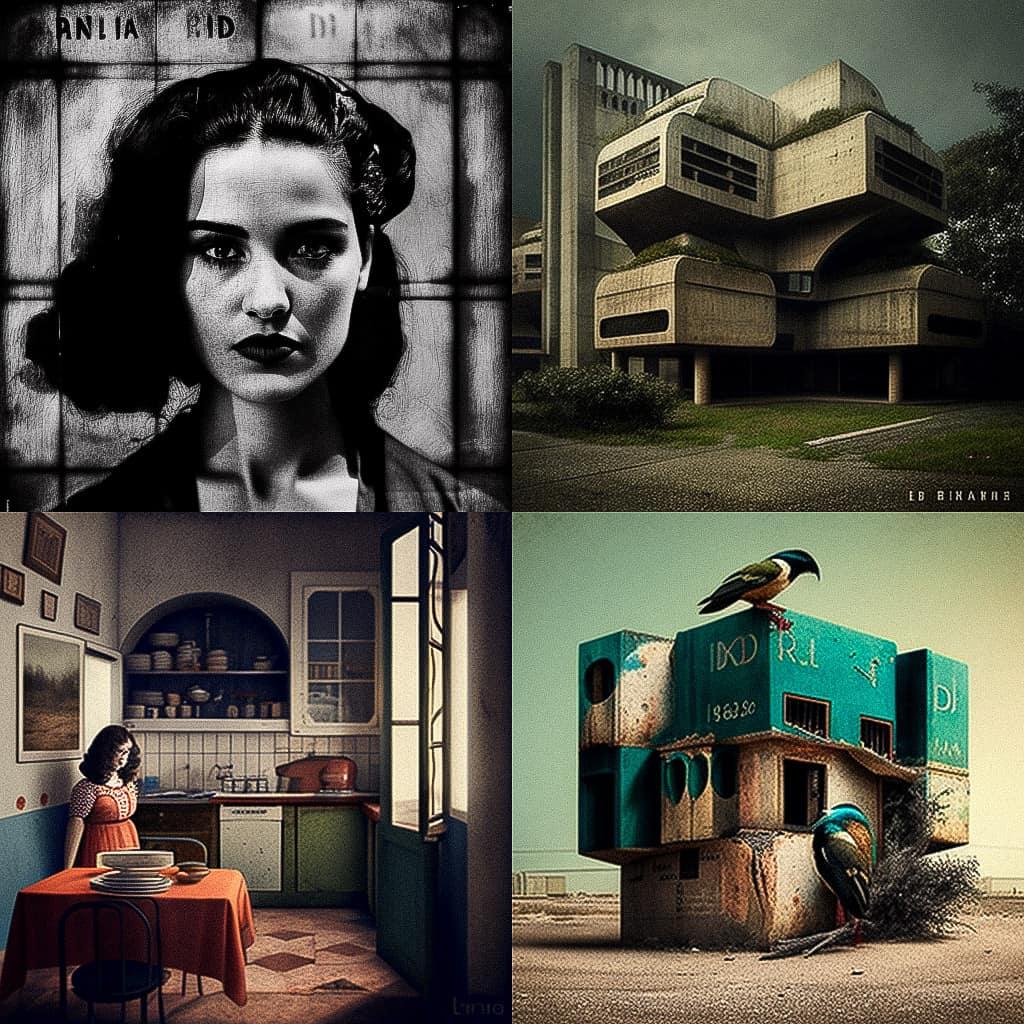 Lina Bo Bardi style, Midjourney V4, render 1 of 4