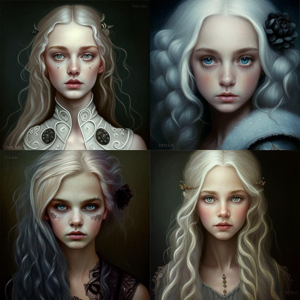 Lori Earley style, Midjourney V4, render 1 of 4