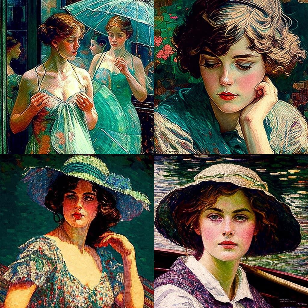 Louis Ritman style, Midjourney V4, render 1 of 4