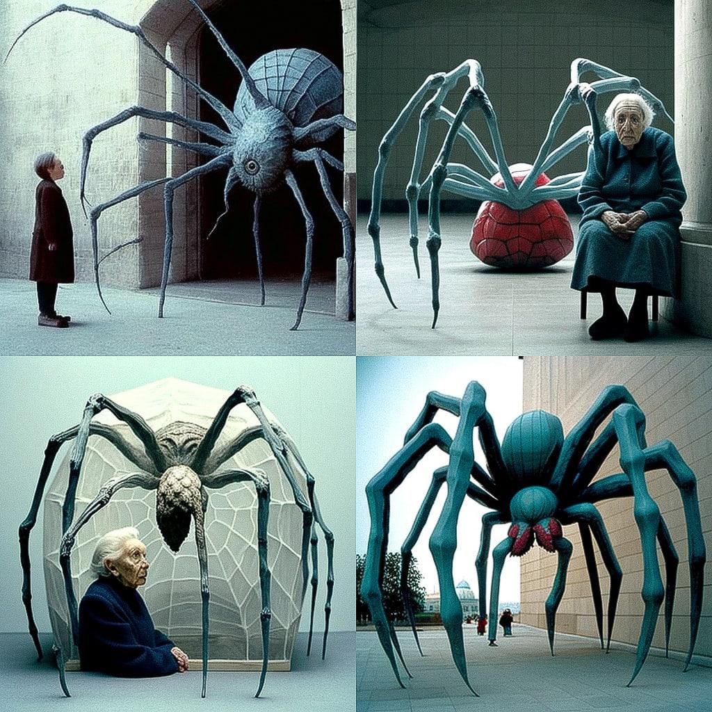 Louise Bourgeois style, Midjourney V4, render 1 of 4